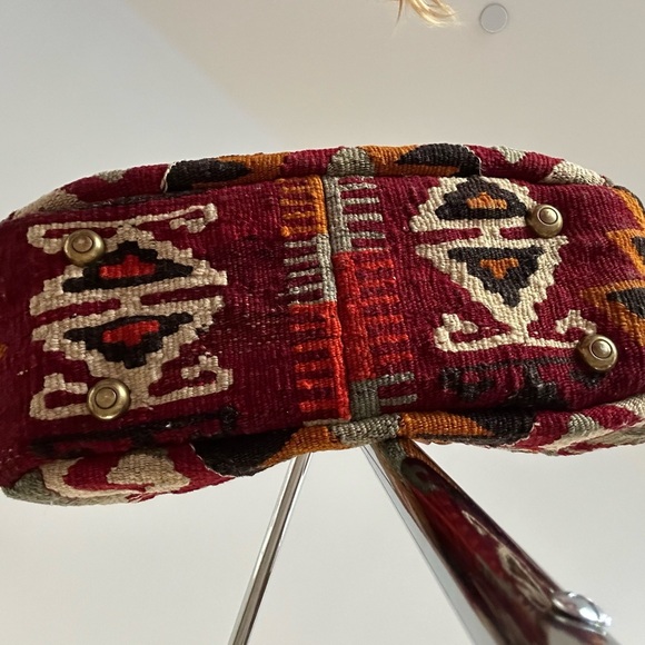 Matt Camron Boho Turkish Kilm Carpet Bag Purse with Southwest Design - Picture 4 of 9